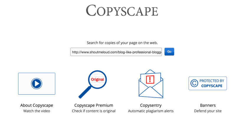 Công cụ Copyscape